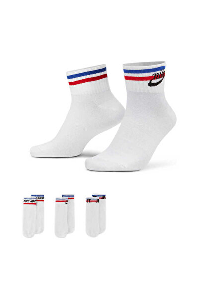 Nike U Nk Nsw Everyday Essential an Unisex White Casual Style Socks