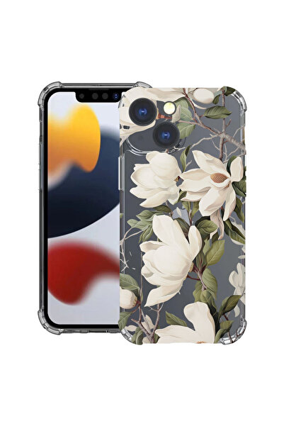 bestcase Husă Anti Shock Case For Apple iPhone 15, Blooming Magnolia Floral D...