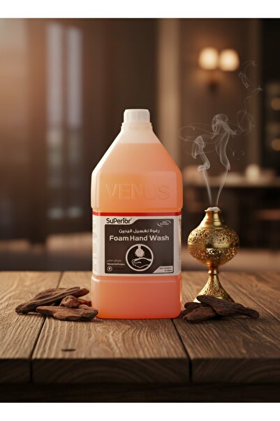 VENUSE غسول يدين رغوي، عطر العود الشرقي، 4 لتر