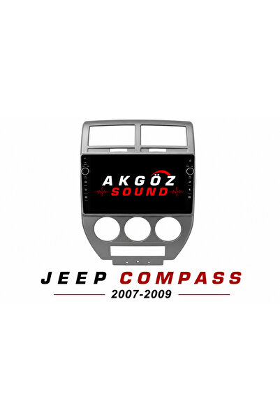 AKGÖZ SOUND Jeep compass 2007-2009 multimedia frame with 10 inch socket