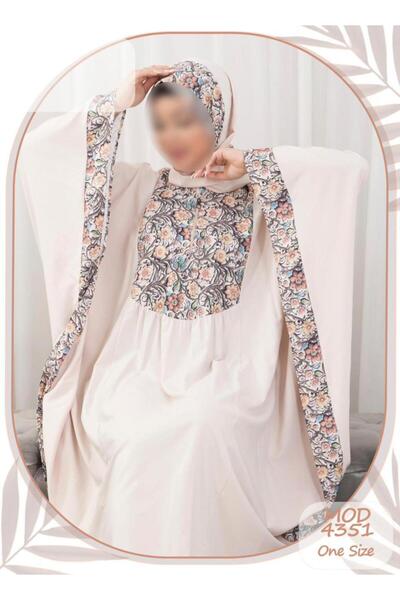 MAYAR Soft Cotton Classic Floral Print Prayer Set - Model 4351
