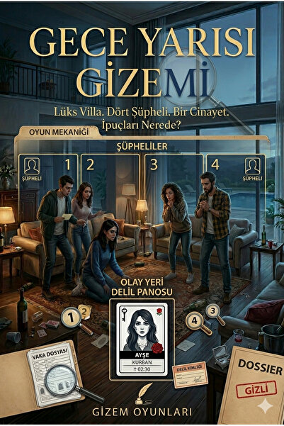 Kids Dedektiflik Oyunu - Gece Yarısı Gizemi