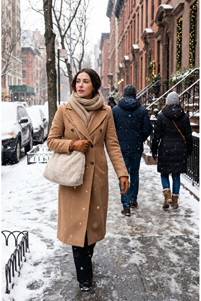 Meya design Elegant and Soft: Hand-Knitted Velvet Shoulder Bag