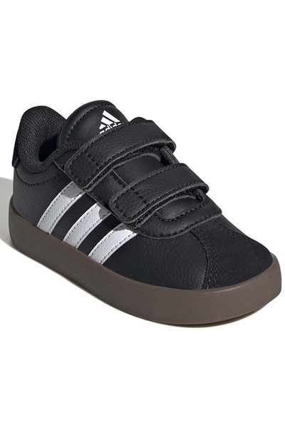adidas Vl Court 3.0 Cf I Orthopedic Children's Sports Shoes Black-White