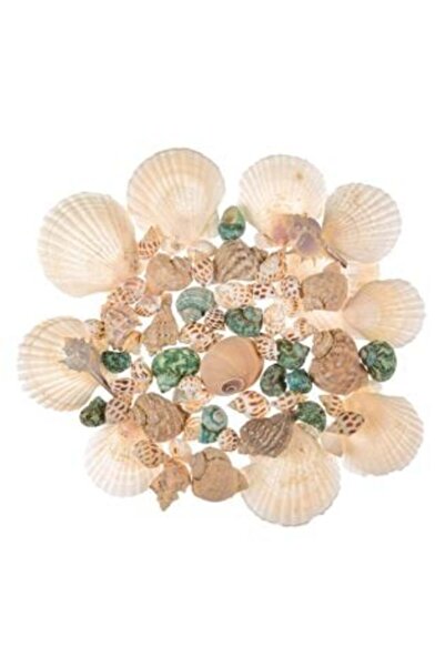 SHOPIENS Scoici decorative albe în plasă 350 g