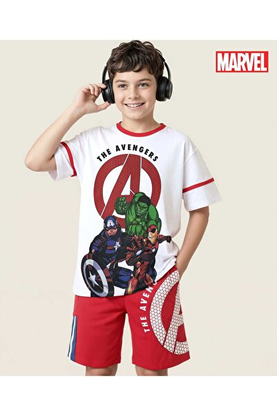 Pine Kids Marvel Single Jersey Knit Half Drop Shoulder Sleeves T-Shirt & Cut ...