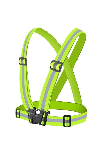 Hurtel Vestă de siguranță reflectorizantă, ajustabilă, unisex, galbenă