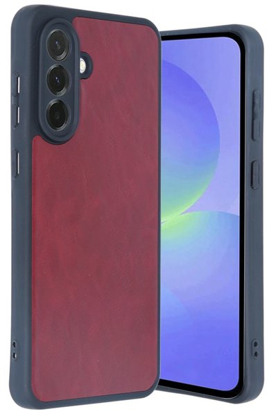New Face Ilkeshop New Galaxy A15 4g Case Aras Leather Cover (214614) - Burgundy