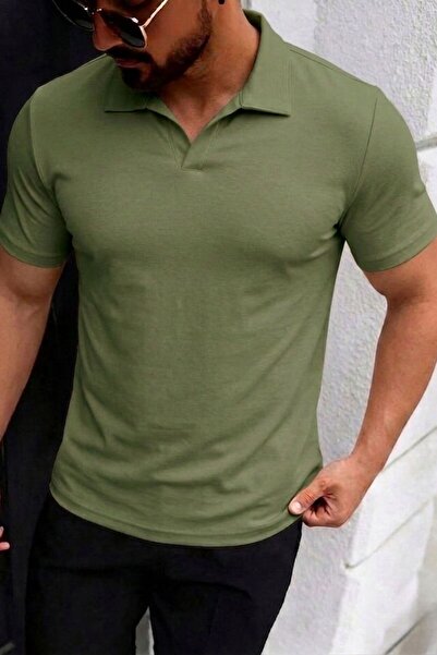 Mood Lab Men's Polo Neck Regular Fit Short Sleeve T-Shirt