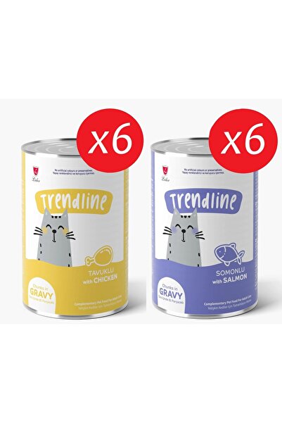 Trendline Karışık Yetişkin Kedi Konservesi 400 Gr x 12 Adet