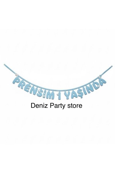 Deniz Party Store My Blue Prince 1 Year Old Felt Lettering