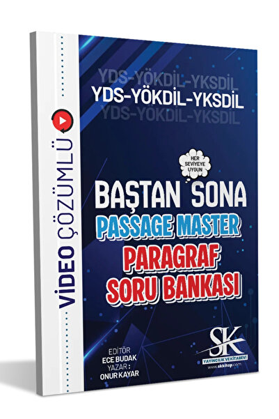 SK KİTAP Baştan Sona Passage Master Paragraf Soru Bankası