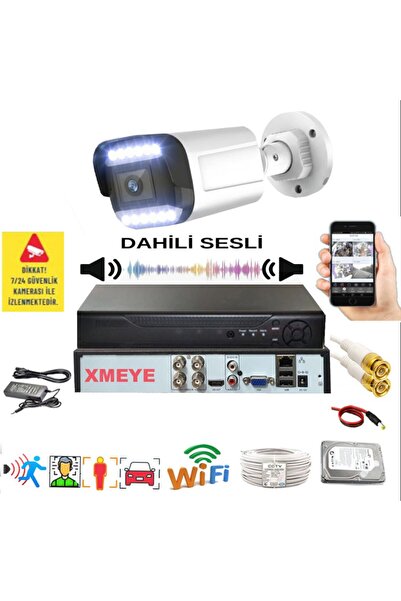 BİSES 1 li Sesli Araç İnsan Yüz ve Hareket Algılayan 5 MP Lens 12 Warm Led Ge...