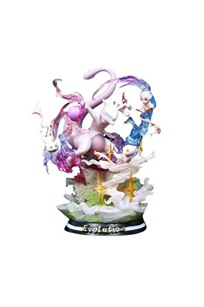 Pokemon Pokémon Mew and Mewtwo Figures, Legendary Evolutions, (26 cm and 28 cm)