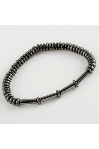 ZERO LAND Ilkeshop Hematite (21611) Natural Stone Bracelet-Anthracite
