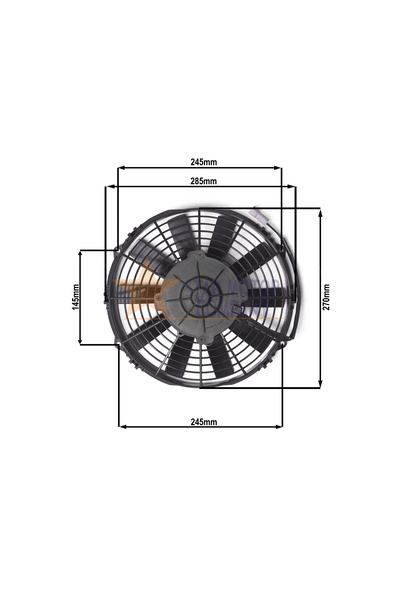 STAR MOTOR COMPANY 10 İNÇ 120 WAT 24 VOLT EMİCİ AXİEL FAN