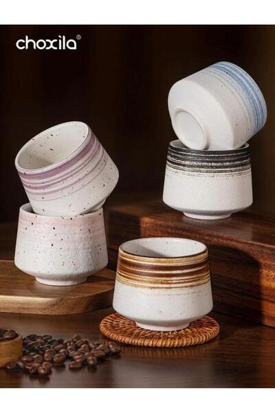 Choxila Handmade Vintage Style Thick Ceramic Coffee Mug for Home and Party, E...