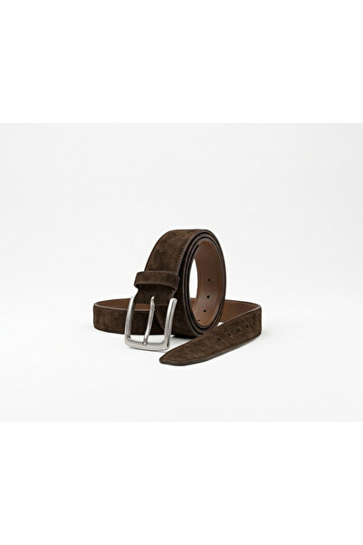 Growish Gk0014 Brown Nubuck Stainless Buckle Width 3.5 cm Bridge Stitched Spo...