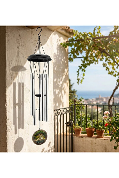 Mihristore Metal Rüzgar Çanı 90 Cm Duvar Süsü Ve Balkon Süsü