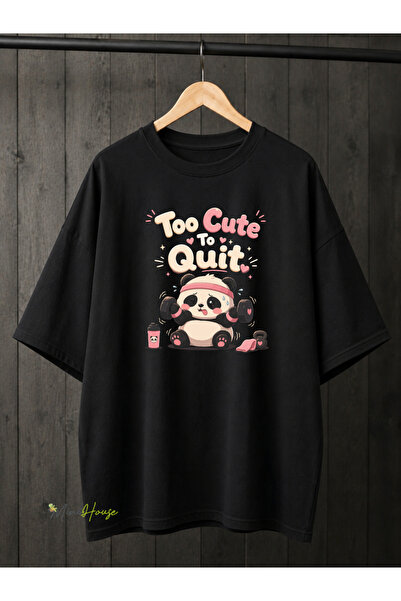 MiniHouse Panda Gym Printed Oversize T-Shirt