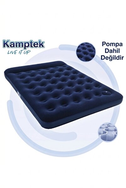 kamptek kamp teknolojisi Double Çift Kişilik Şişme Kamp Ev Yatağı - 137x191x2...