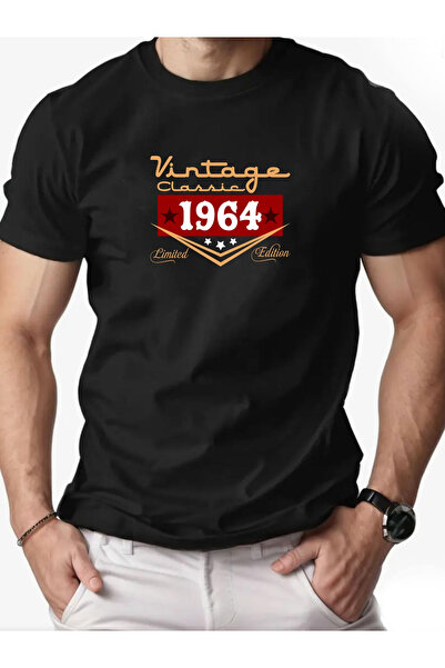 yiou trendy clothing تي شيرت رجالي بطباعة جرافيكية من طراز 1964 Retro Limited...
