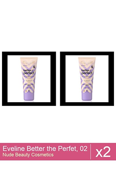 Makeup Set 2x Eveline Better the Perfet, 02 , (light-vanilla) , 30 ml