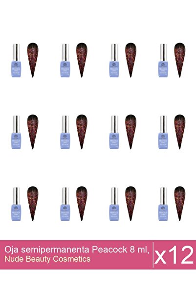 Makeup Set 12x Oja semipermanenta Peacock 8 ml, 06