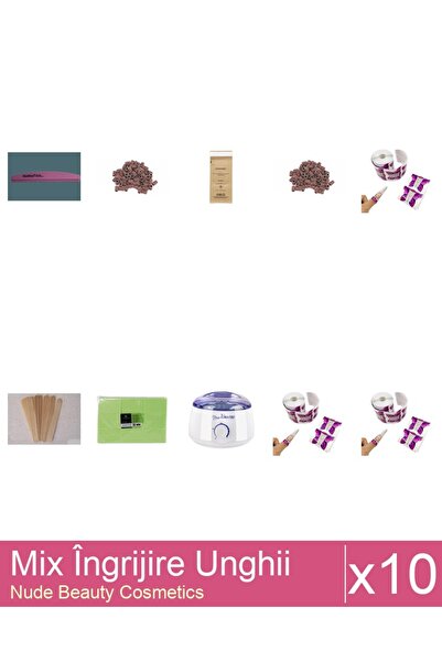 Makeup Set Mix 10 produse Ingrijire Unghii: Incalzitor ProWax, Rezerve Smirgh...