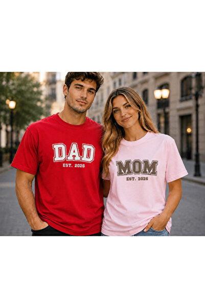 VODEXA Tricou oversize pentru bărbați și femei, cu imprimeu DAD, 100% bumbac,...