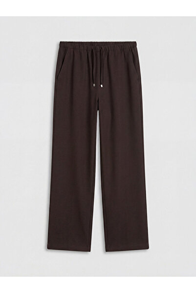 LC Waikiki Nevavm Women's Pants with Elastic Waist and Difference in Color