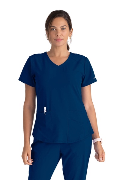 Barco Bluză medicală de damă Skechers by Breeze, Albastru marin (SK101)