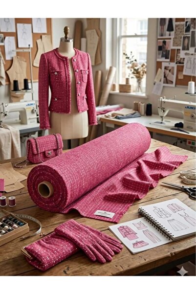 ŞALSERA Şanel Tuvit Dokuma Kumaş Serisi , % 65 Polyester % 35 Pamuk ( 150 x 1...