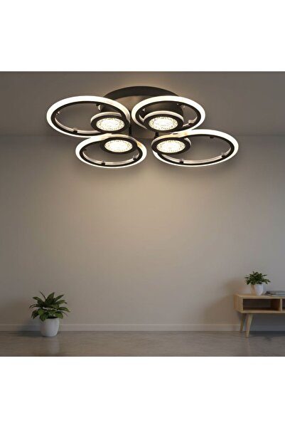DELIGHT LUSTRA LED JUNO 96W CU 8 BRATE 3 CULORI+IR