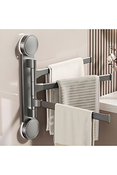 topaqua FlexiTowel Bathroom and Kitchen Towel Holder, Hole-Free Attachment, M...