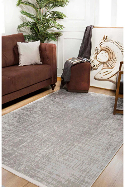 halinet Halı.Net Cream Modern Washable Non-Slip Living Room Carpet Haln-Hln855