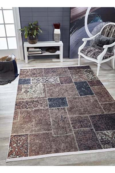 halinet Halı.Net Multi-Colored Modern Washable Non-Slip Living Room Carpet Ha...