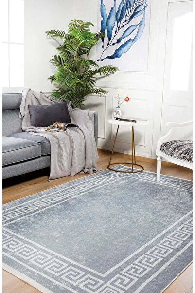 halinet Halı.Net White Modern Washable Non-Slip Living Room Carpet Haln-Hln591