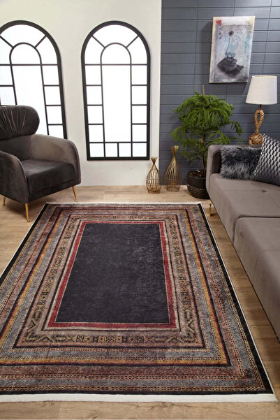 halinet Halı.Net Multi-Colored Modern Washable Non-Slip Living Room Carpet Ha...