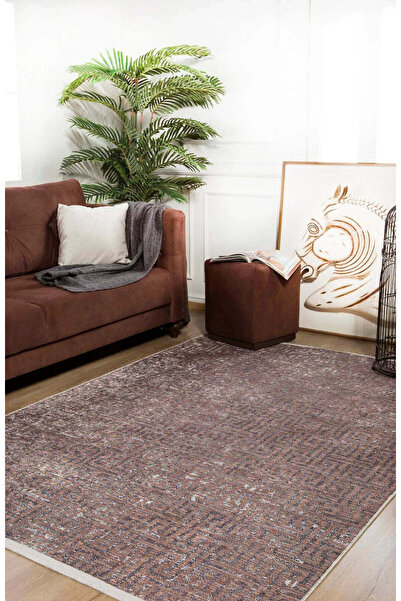 halinet Halı.Net Mink Modern Washable Non-Slip Living Room Carpet Haln-Hln1226