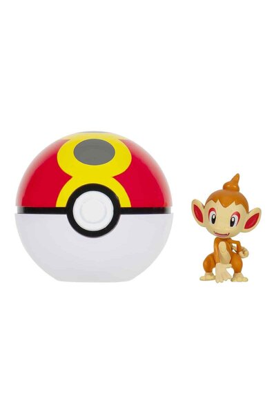 Pokemon CIip 'N' Go Figür S3 Chimchar ve Repeat Ball