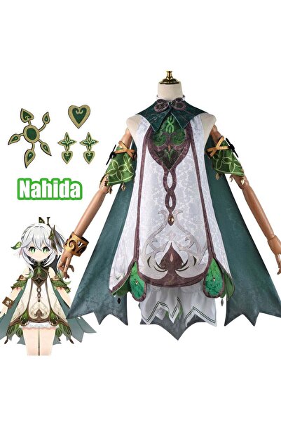 Genshin Impact Nahida Cosplaye Costume, Game Anime Characters Dress Full Set ...