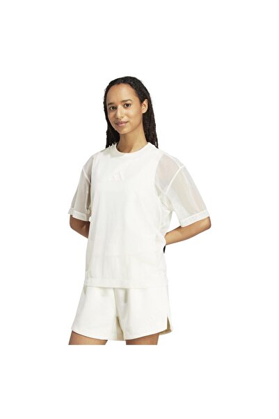adidas Tricou de damă All SZN, din plasă moale și luxoasă, mărimea M.