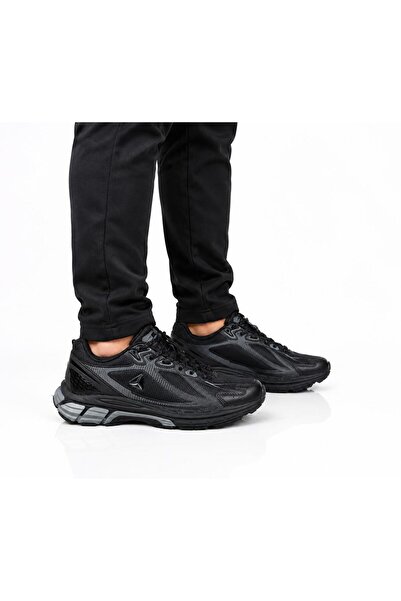 Budaks Men's Daily Sports Shoes Black Light Sole Comfortable Walking Running ...