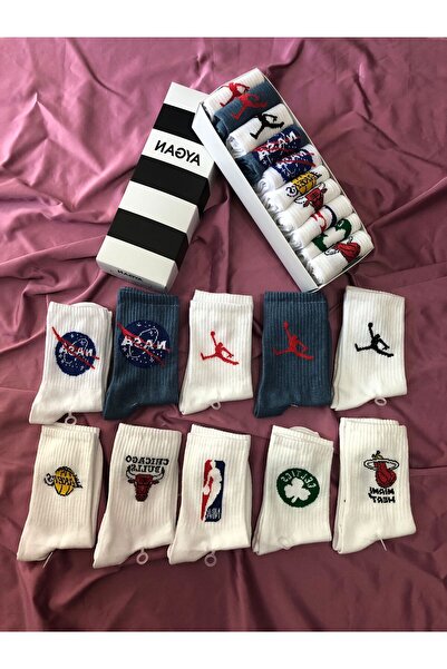 AyganStore 10”lu Kutulu Basketbol Takim Karakterli Neşeli Renkli Kolej Tenis ...