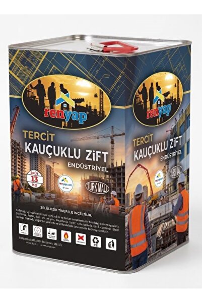 Renyap Kauçuklu Sıvı Zift İzolasyon Zifti 13 Kg