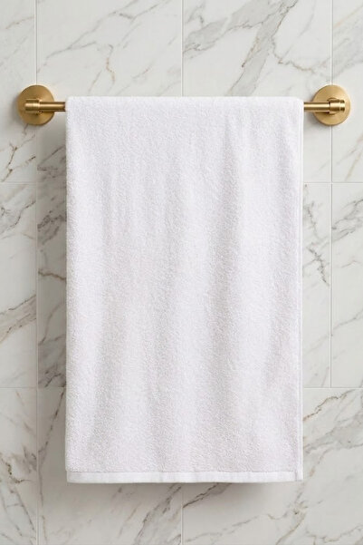 Anılsan Prosop de baie simplu 75x 150 cm - Alb 100% bumbac