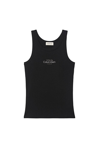 Calvin Klein Womens Slim Ribbed Cotton Tank Top M