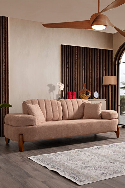 İYENA HOME LİVİNG Aprıl Mekanizmalı 3'lü Koltuk Kahve