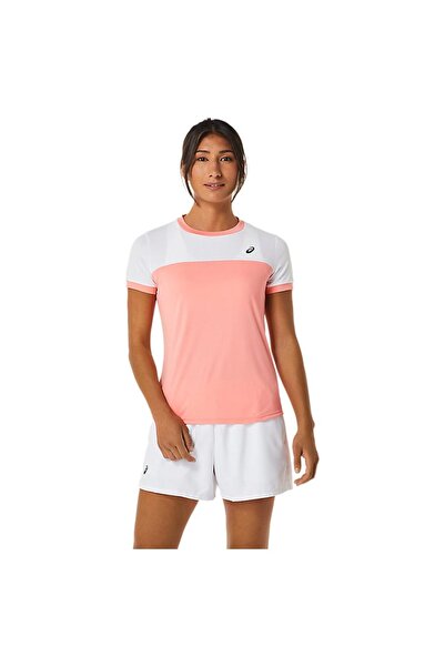 Asics Femei& # Tricou cu mânecă scurtă: Femei # x27;s Court SS Top XS